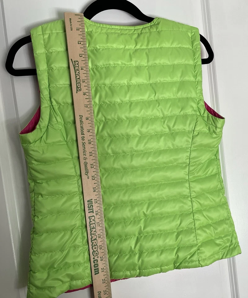 Ralph Lauren Polo Golf Chaleco Mujer’s Reversible Abajo Pluma Talla S Rosa Foto 2 de 4