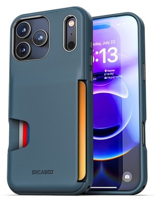 For iPhone 17 Pro Max Cache Wallet Case Blue