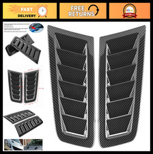 Universal Car Hood Vent Scoop Kit - 2pcs Carbon Fiber Style Air Vents For Sporty Universal Car Hood Vent Scoop Kit - 2pcs Carbon Fiber Style Air Vents For Sporty