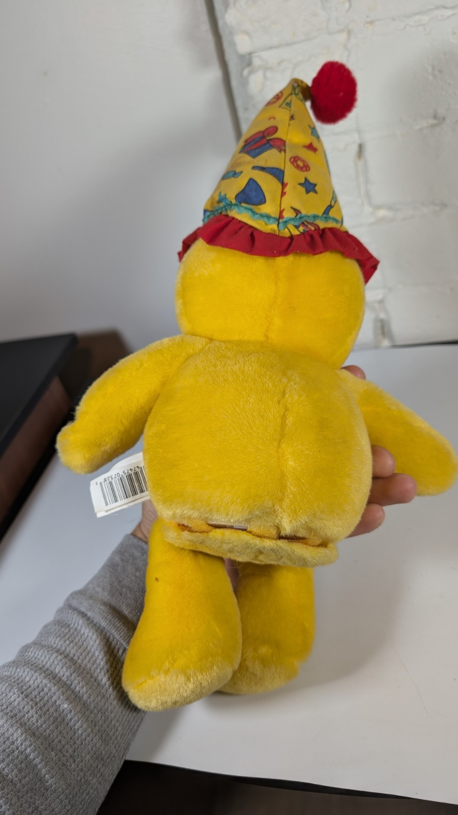 VTG Dan Dee Animated Plush Toy 1990s Tickle Wiggle Happy Birthday Smiley SINGS