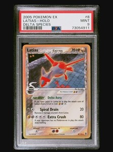 2005 Pokemon Latias EX Delta Species Holo Rare #8 PSA 9 Mint