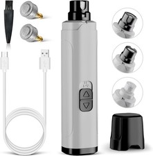 Casfuy 2-Speed Dog Nail Grinder - Newest Enhanced Pet D-Grey