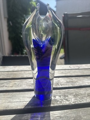 Tschechische Vase Glas  von Pavel Juda für Beranek Glass, 1985