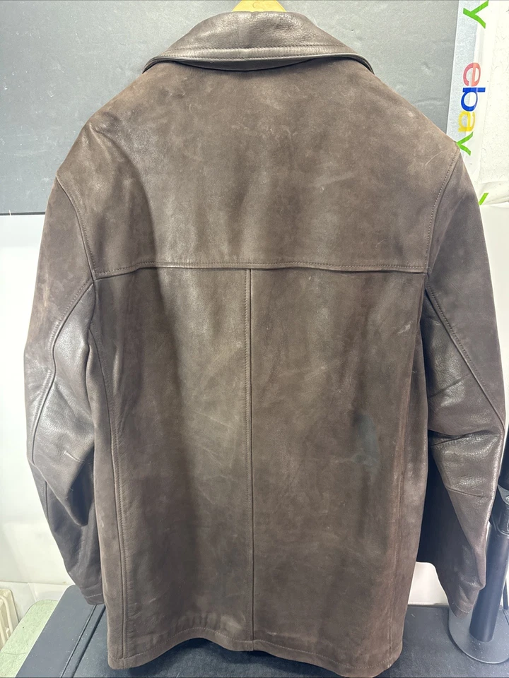 Abrigo Chaqueta Wilsons Cuero Aventura Encuadernado Originales Marrón Para Hombre Talla Mediana M Foto 4 de 4
