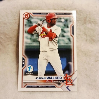 2021 Bowman Draft 1st Edition Jordan Walker #BD-187 Rookie Card CARDINALS STAR