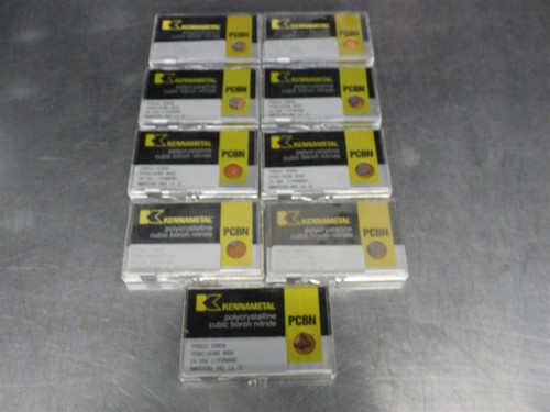 9 NUOVI! Kennametal Inserto in carburo PCBN TPG222 DK050 TPGN110308
