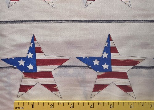 Moda - America the Beautiful - Tela acolchada crema Barnwood con estrellas 🌟 - Imagen 2 de 3