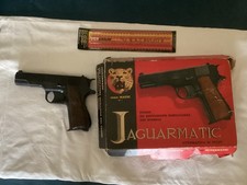 PISTOLA GIOCATTOLO JAGUARMATIC ANNI '70 CON SCATOLA ORIGINALE MARCA EDISON