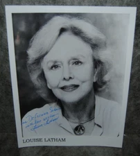 (M1) photo dédicace autographe autograph louise latham