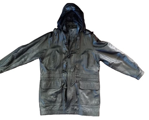 Vintage Gap Jacket Small Mens Leather Wool Lined Full Zip Classic Vintage Gap Jacket Small Mens Leather Wool Lined Full Zip Classic