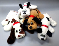Vintage Used Lot 4 Tonka  Hasbro Baby Pound Puppies Plush dolls-Adorable 7-8"