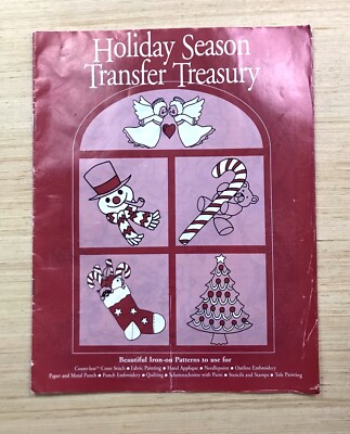 Holiday Season Transfer Treasury Iron On Patterns Meredith Corp 1994 Unused