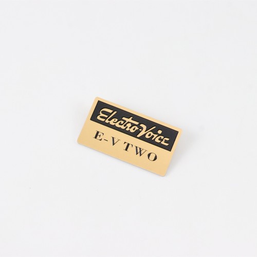 EV Electro Voice E-V TWO Speaker Aluminum Logo Badge 40mm(1.57")X22mm(0.86")gold - Picture 3 of 11