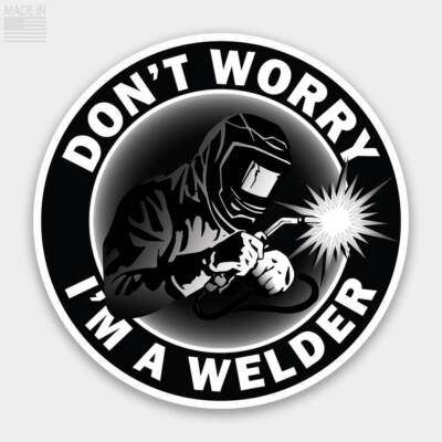 3-Pack Welder Stickers - Patriotic Vinyl Decals For Hard Hats, Cars & Windows