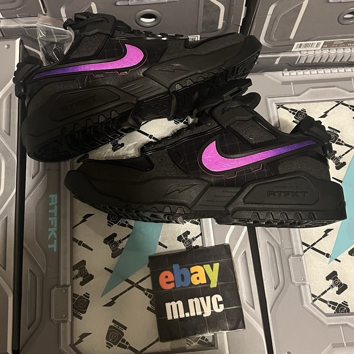 【Nike x RTFKT】 Dunk Genesis Void HM4465-001 New Nike RTFKT Dunk Low Genesis Void Black/Purple Size U.S
