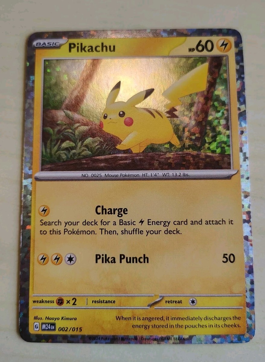 Pikachu Pokemon Card Holo McDonald's Promo 2024 / 2025 | eBay