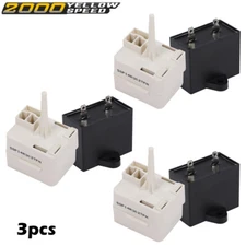 Fit for Refrigerator Whirlpool Compressor Start Relay & Capacitor 3PCS