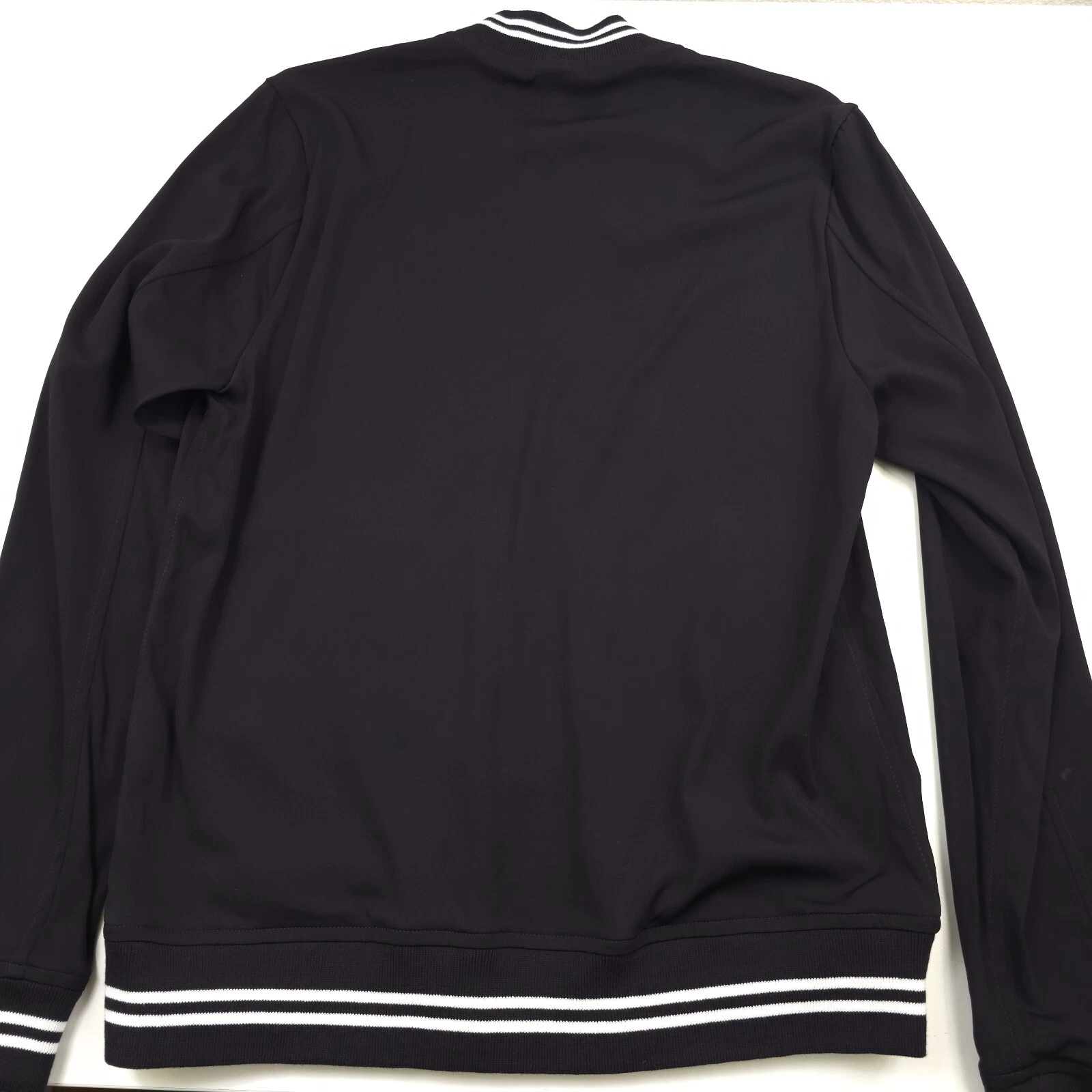 $438 Monfrere Maverick Black & White Bomber Jacket Mens Size Medium image 4
