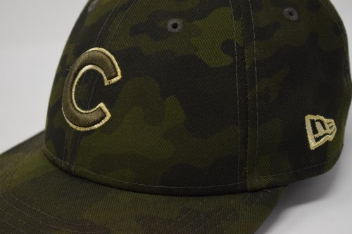 Chicago Cubs New Era 59Fifty Salute To The Troops Camo MLB Size 7 1/4 - Picture 5 of 10