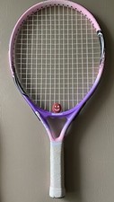 Senston 19 Tennis Racket 1 Grip, 1 Vibration Dampeners, Pink With Case