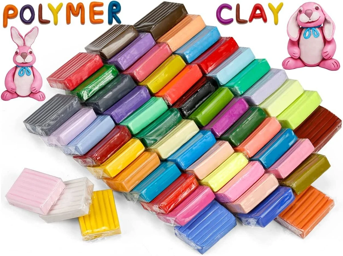 Buy Polymer Clay Kit, Oven Bake Modeling Clay for Adults and Kids, Polymer  Clay Starter Kit, Modeling Clay Set, Non-Toxic DIY Modeling Clay Assorted  with Sculpting Tools. Great for Kids, Beginners, Artists