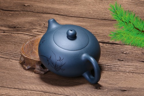 Authentic Yixing Zisha Tea Pot Cup Handpainted 188 Infuser Hole Marked Xishi Pot - Picture 17 of 40