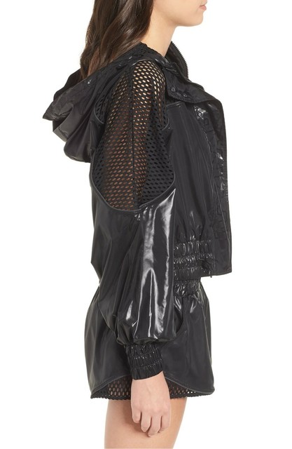 IVY PARK Mesh Panel BLK Nylon Zip Up, Showerproof Active Jacket, XS~NWT | eBay