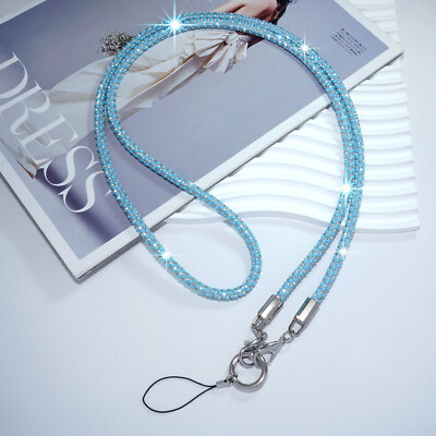 Adjustable Durable Multi-Color Stylish Rhinestone Phone Lanyard For Men Women