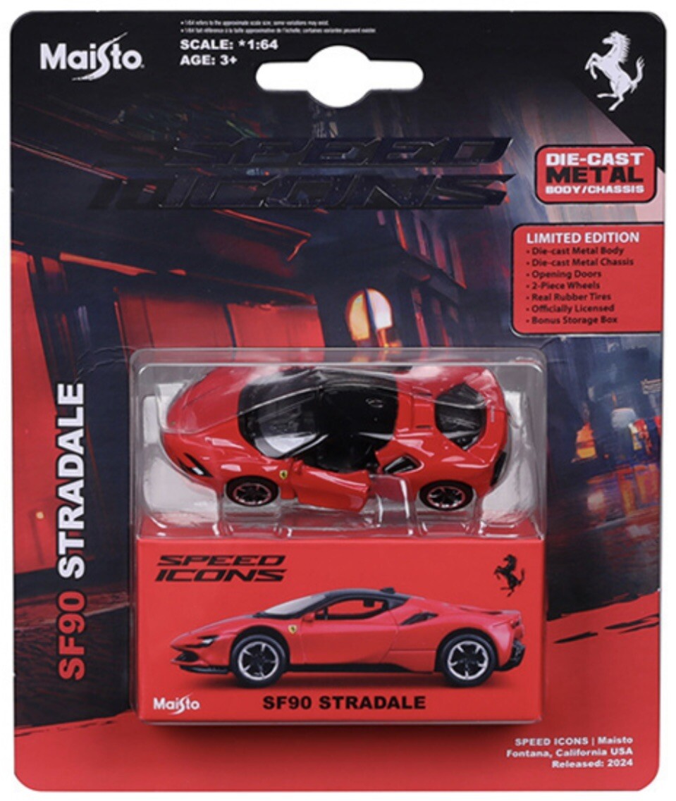 フェラーリ Ferrari SF90 STRADALE ミニカー 1:24 Scale Ferari SF90 Stradale Metal Car Model Toys