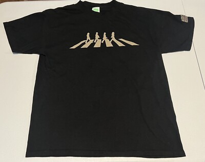 The Beatles 'Abbey Road Silhouette' T-Shirt OFFICIAL Large