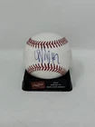 YANDY DIAZ SIGNED AUTOGRAPH GAME USED OFFICIAL MLB BASEBALL TAMPA BAY RAY