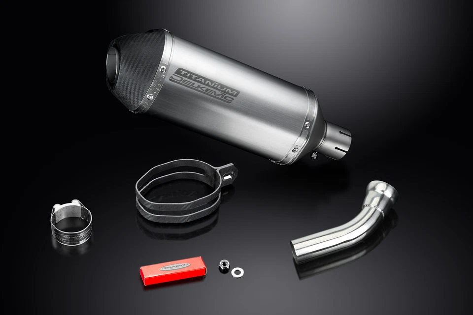 BMW K1200S 2005-2008 Delkevic Slip On 10" X-Oval Titanio Kit Silenciador Escape Foto 4 de 4