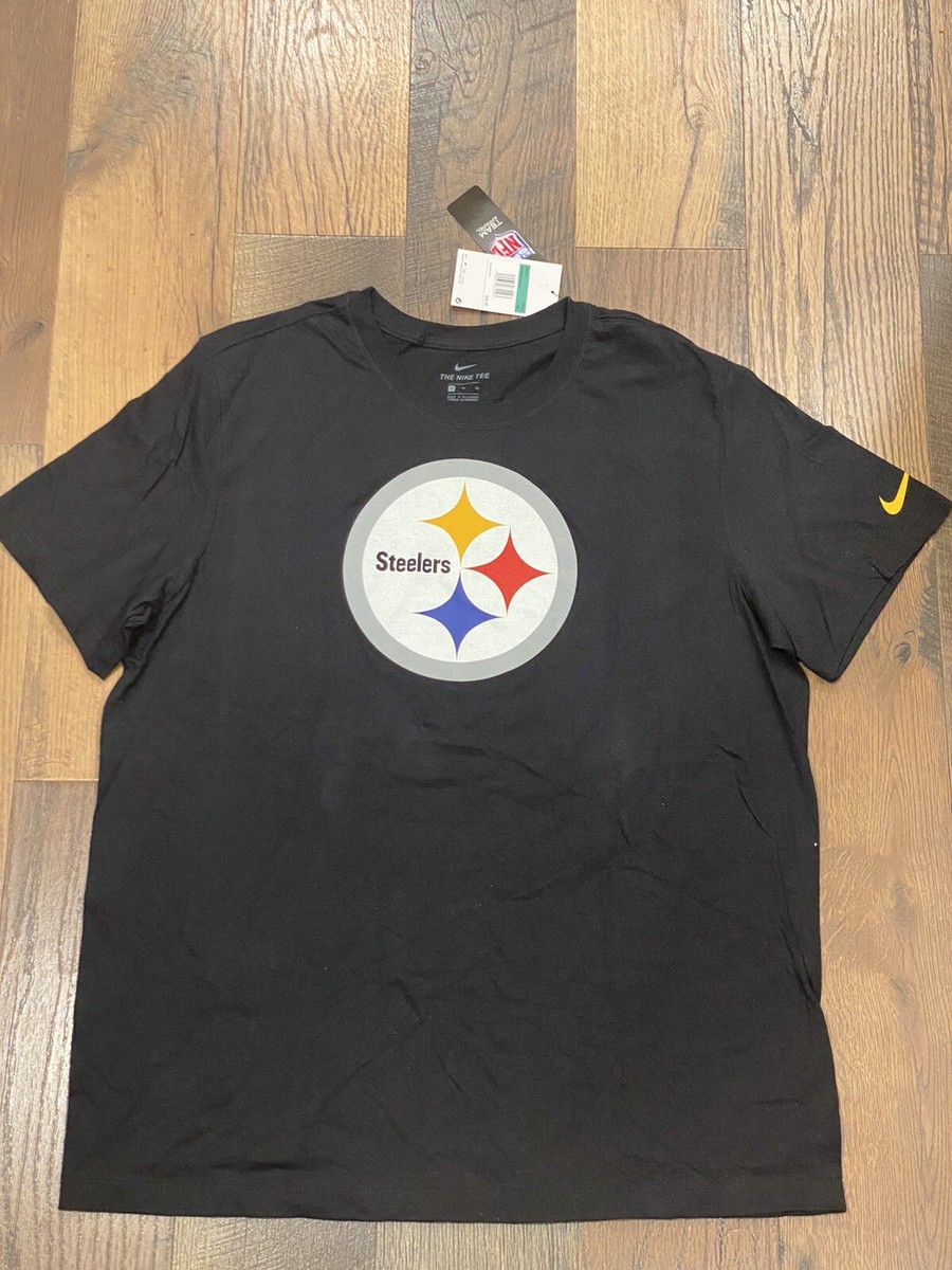 売れ筋商品|||ナイキ Tシャツ トップス レディース Men's Black Pittsburgh Steelers Primary Logo T-shirt Black Nike Women's Steelers Rewind Pocket Boxy T-shirt | Academy