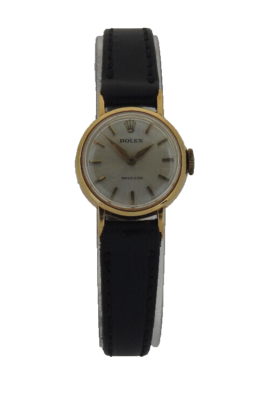 VINTAGE ROLEX PRECISION SWISS MADE 18K SOLID GOLD 18 JEWEL WOMENS