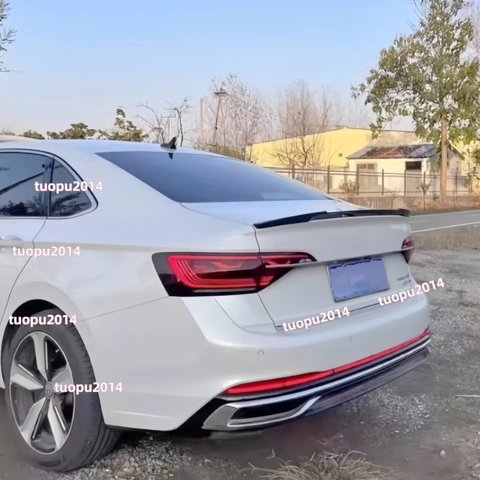 FOR VOLKSWAGEN JETTA MK7 REAR TRUNK SPOILER WING BLADE STYLE GLOSS BLACK 2019-24 - Image 4 of 4