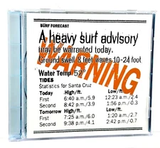 The Concaves - Warning A Heavy Surf Advisory (CD, 2003) Modern Surf