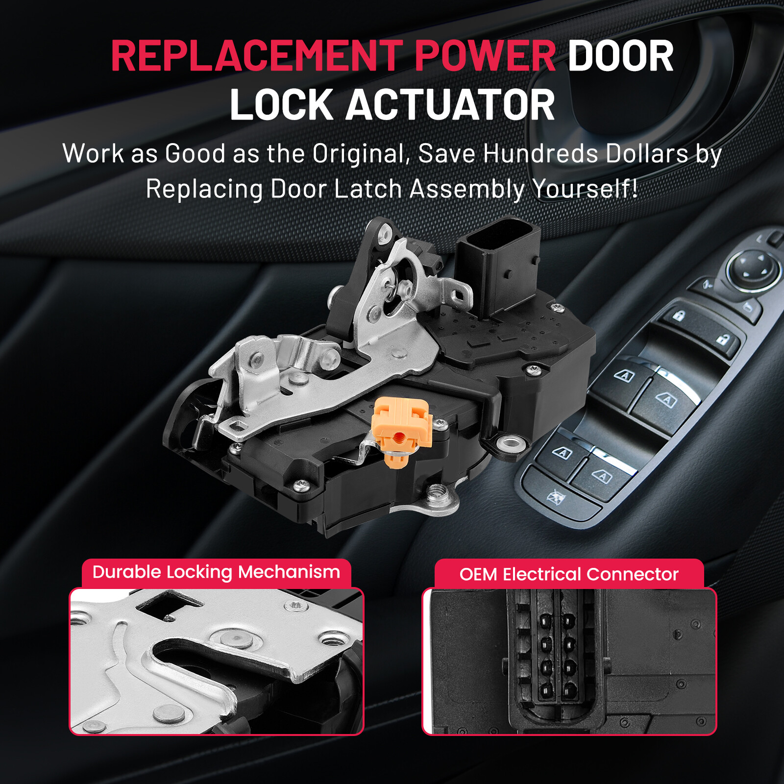 Front Left Driver Side Door Lock Latch Actuator for Hummer H2 2003-2007 ...