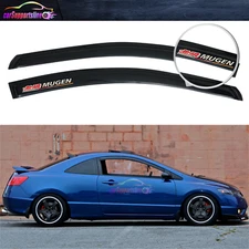 Fit For 06-11 Honda Civic Coupe Window Visor Shade Guard Deflector w/ 3D Mugen