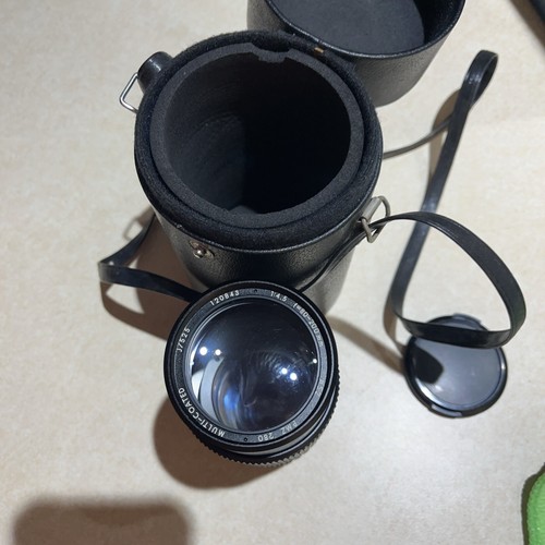 Japan PMZ 280 200mm MACRO Camera Lens w Kalt UV 52mm Filter