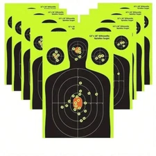 Targets For Shooting Range Paper Gun Target Practice Silhouette 12 x 18" 25 Pack