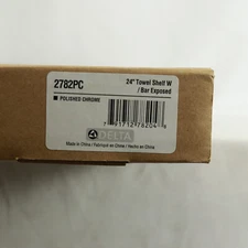 Delta 2782PC 24" Towel Shelf w/ Exposed Bars in Polished Chrome