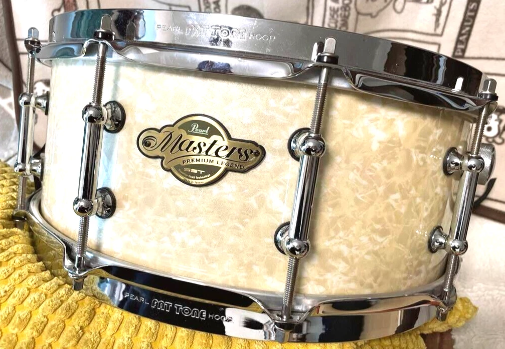 Pearl Masters Premium Legend SST Maple Snare Drum Vintage Marine Pearl 14