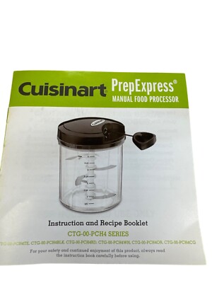 Cuisinart PrepExpress Manual Food Processor CTG-00-PCH4 Series SKU 7493
