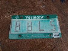 Vintage Vermont Vanity License Plate "BBLS" or  " B B L S " - Bubbles ?