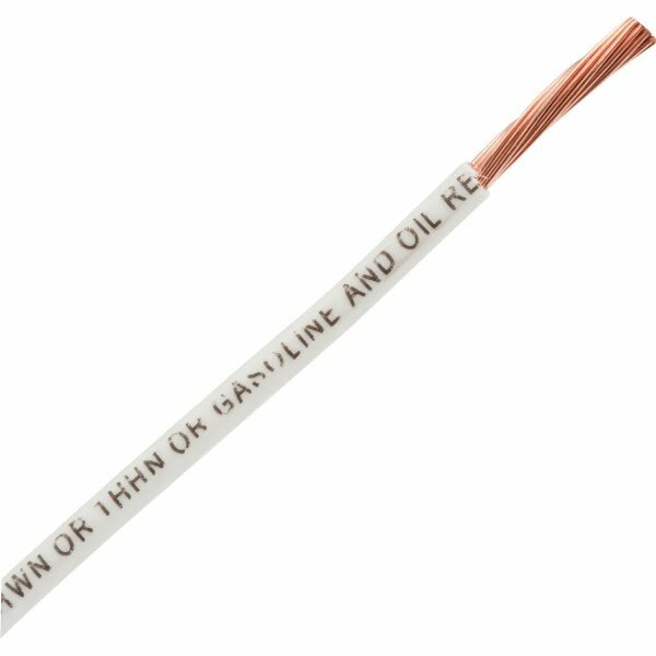 Southwire 12 Gauge White THHN Wire - 50, 20 Amp | eBay
