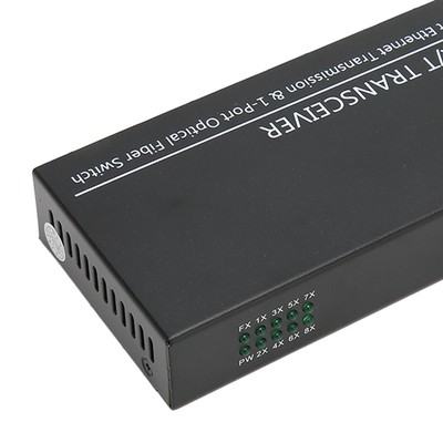 Ethernet Fiber Media Converter 1 Optical Port 8 Electrical Port 10 100M SFP Kit