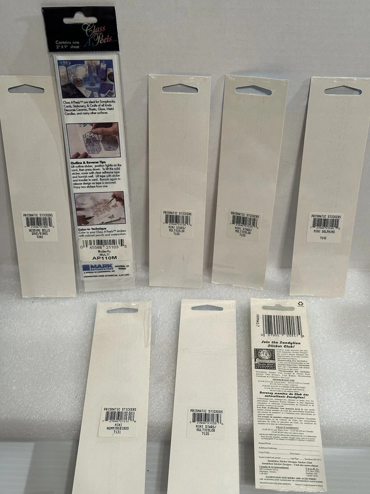 Lote De 8 Pegatinas Prismáticas De Colección Paquetes 5 Nuevas Y 3 Usadas Nambly Sandylion Foto 2 de 4