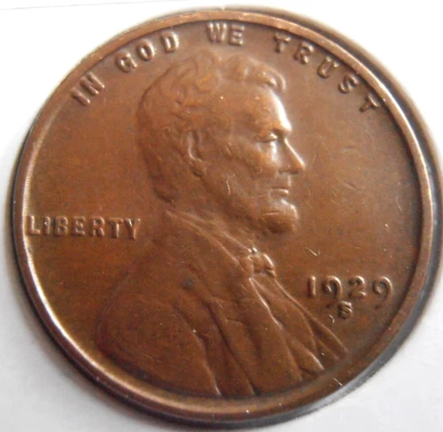 1929 S Lincoln Cent, Beautiful AU coin, Only 50 million minted, (29SGC8)