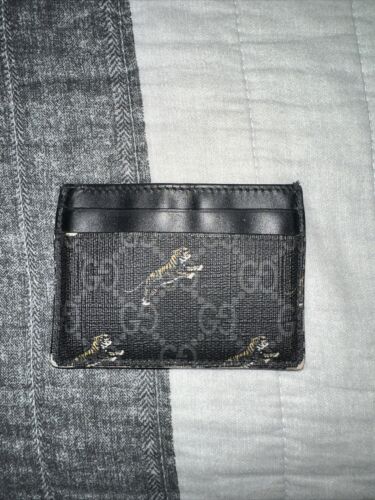 Gucci Tiger Print GG Supreme Wallet w/ Tags