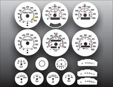 White Face Gauges For 1980-1991 Chevrolet Truck Large Tach With Fuel White Face Gauges For 1980-1991 Chevrolet Truck Large Tach With Fuel